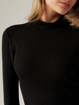 Winona Rib Long Sleeve Top Forever New