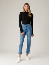 Winona Rib Long Sleeve Top Forever New