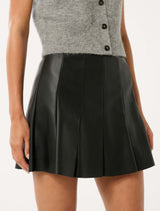 Pamela Vegan Leather Mini Skirt Forever New