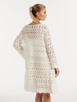 Simona Longline Crochet Kimono Forever New