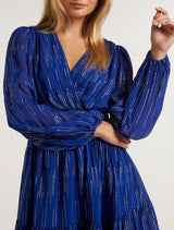 Molly Skater Metallic Mini Dress Forever New