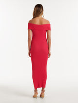 Naomi Bardot Column Knit Dress Forever New