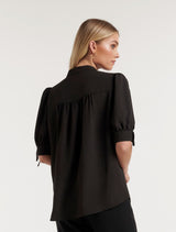 Lou Sleeve Detail Workwear T-Shirt Forever New