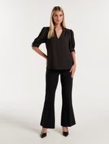 Lou Sleeve Detail Workwear T-Shirt Forever New