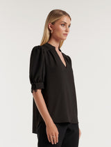 Lou Sleeve Detail Workwear T-Shirt Forever New