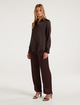 Celia Satin Shirt Forever New