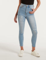 Mila Cropped High-Rise Skinny Jeans Forever New