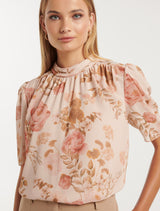 Corella Cowl High Neck Blouse Forever New