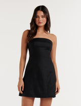 Sadie Strapless Linen Mini Dress Forever New