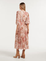 Viviana Twist Front Pleated Midi Dress Forever New