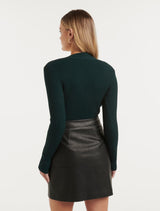 Jasmine Square Neck Knit Top Forever New