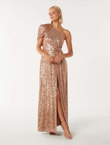 Liberty Wrap Cape Sequin Dress Forever New