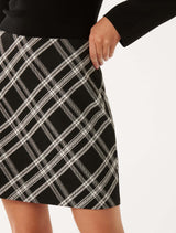 Louisa Check Diagonal Mini Skirt Forever New