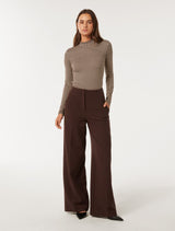 Valera Skivvy Neck Long Sleeve Top Forever New