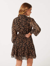 Adley Petite Ruffle Mini Dress Forever New