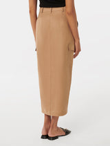 Ronnie Petite Linen Cargo Midi Skirt Forever New
