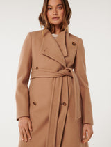 Ari Funnel Neck Coat Forever New