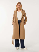 Rowan Single Breasted Wrap Coat Forever New