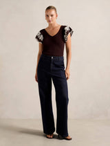 Elodie Frill Sleeve Knit Tank Top Forever New