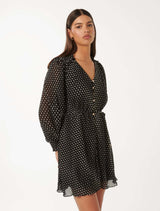 Francesca Frill Detail Mini Dress Forever New