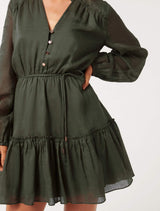 Ashley Petite Frill Mini Dress Forever New