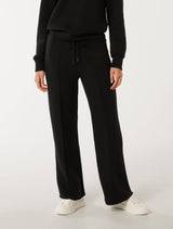 Tiana Wide Leg Track Pants Black Forever New