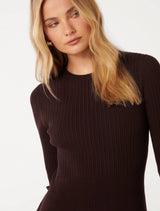 Tate Multi Rib Mini Dress Forever New