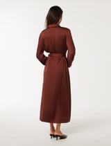 Gracie Petite Shirt Midi Dress Forever New