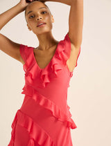 Olive Ruffle Dress Forever New