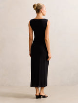 Ally Sleeveless Mesh Midi Dress Forever New