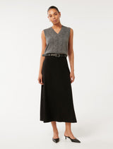 Cecile Belted Midi Skirt Forever New