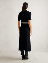 Cindy Tipped Short Sleeve A-Line Dress Forever New