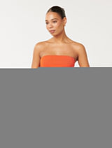 Jordyn Mixed Fabric Bubble Hem Mini Dress Forever New