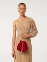 Charlie Chain Metal Handle Clutch - Signature Forever New