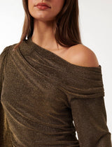 Cynthia Tipped Shoulder Top Forever New