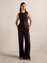 Posey Linen Wide Leg Pants Forever New