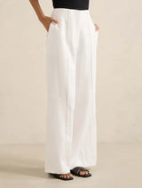 Posey Petite Linen Wide Leg Pants Forever New