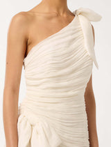 Dakota Petite Ruched Bow Mini Dress Forever New