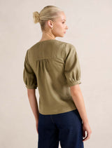 Riley Button Front Top Forever New