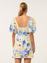 Catalina Printed Mini Dress Forever New