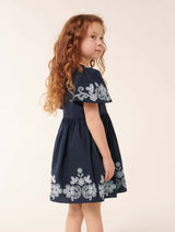 Olivia Broderie Flutter Girls Dress Forever New