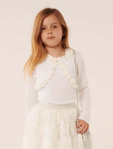 Betty Flower Cardigan Cream Cloud Forever New