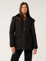 Oakleigh Parka Jacket Black Forever New