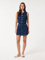 Ashley Denim Mini Skirt Forever New
