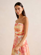 Laia Tucked Strapless Top Forever New