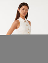 Tilly Crepe Halter Top Forever New