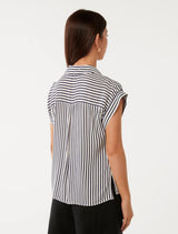 Rhea Easy Striped Shirt Forever New