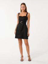 Leonora Top Stitch Column Mini Dress