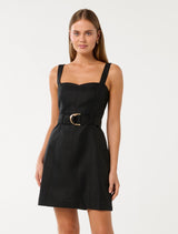Leonora Top Stitch Column Mini Dress