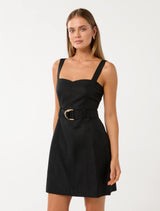 Leonora Top Stitch Column Mini Dress